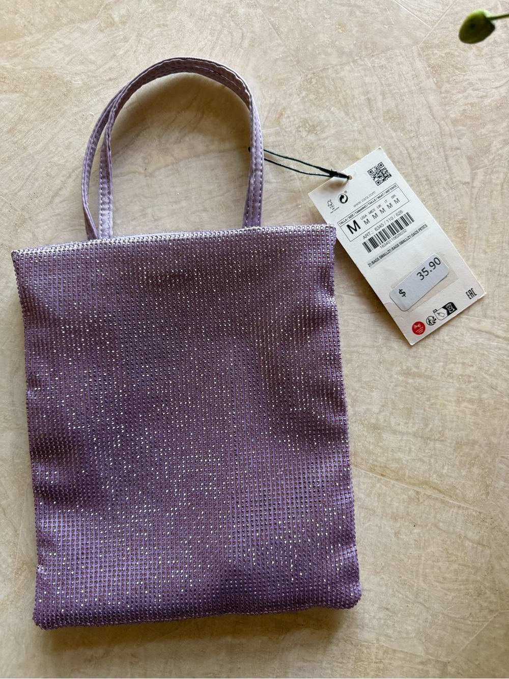 Zara Sparkling Lilac Mini Tote